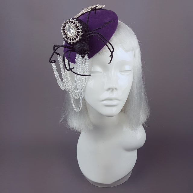 "Tejeduría" Glitter Spider & Halloween Web Hat