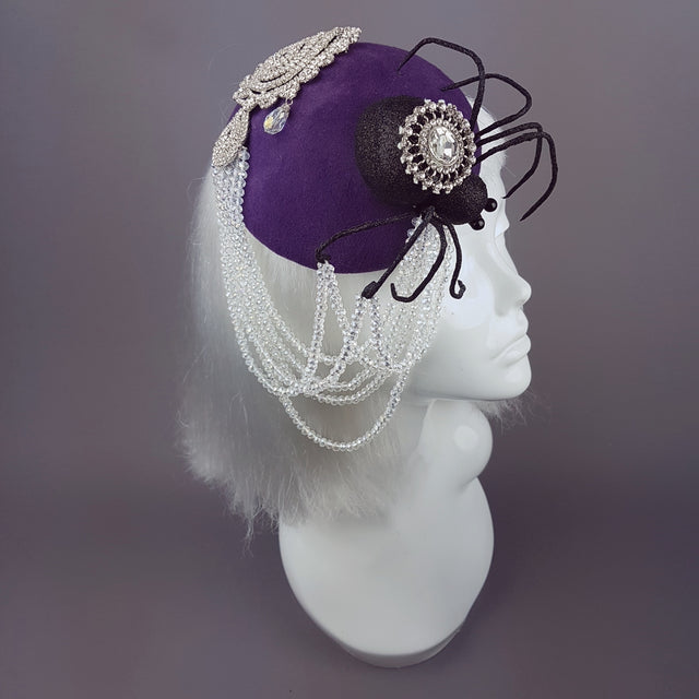 "Tejeduría" Glitter Spider & Halloween Web Hat