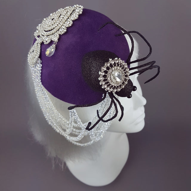 "Tejeduría" Glitter Spider & Halloween Web Hat