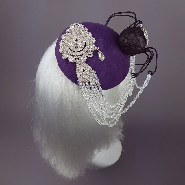 "Tejeduría" Glitter Spider & Halloween Web Hat