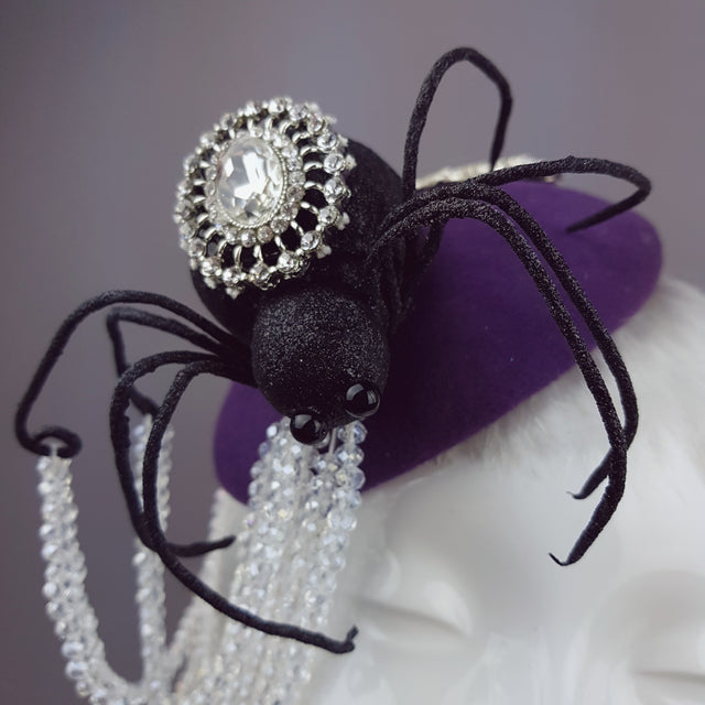 "Tejeduría" Glitter Spider & Halloween Web Hat