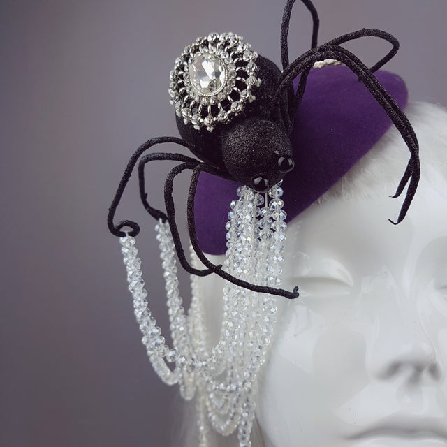 "Tejeduría" Glitter Spider & Halloween Web Hat