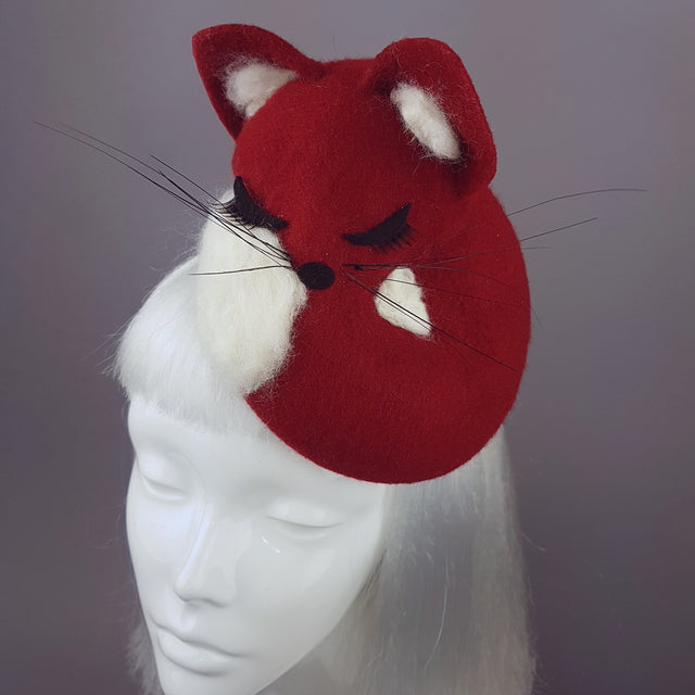 "Volpettino" Sleeping Red Fox Hat