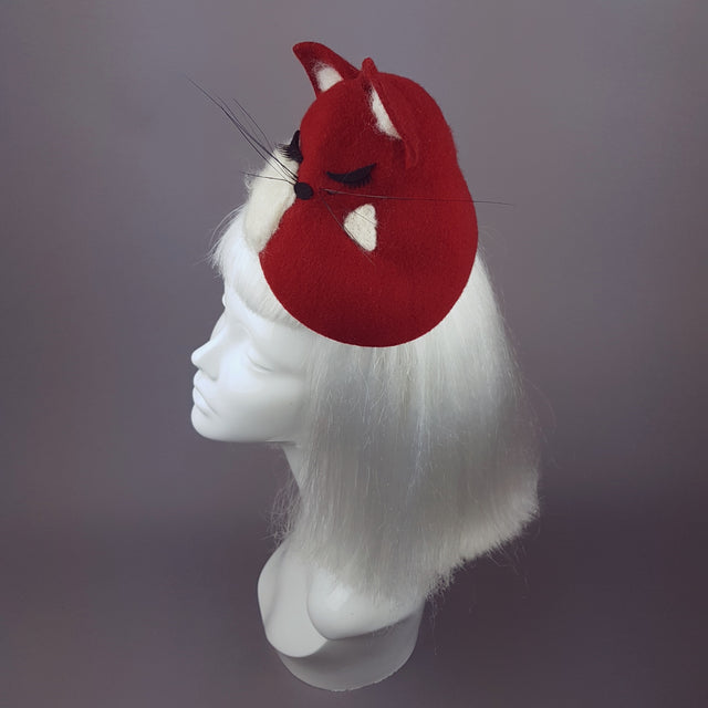 "Volpettino" Sleeping Red Fox Hat