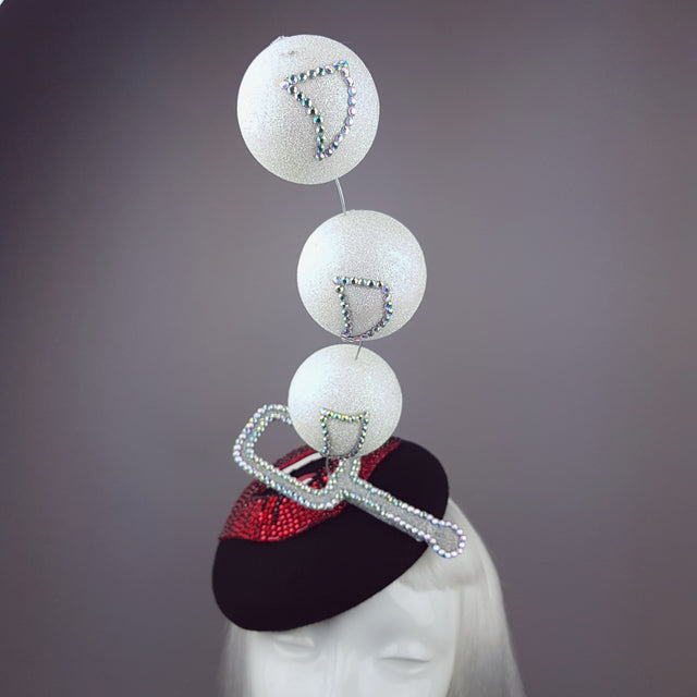 "Bubble Blower" Red Crystal Lips Hat