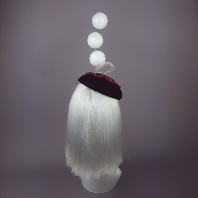 "Bubble Blower" Red Crystal Lips Hat