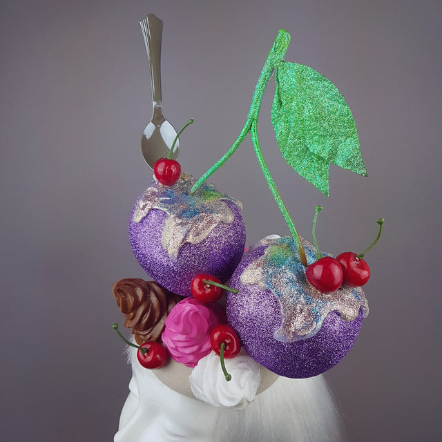 "Yum Yum" Giant Glittered Cherries Hat