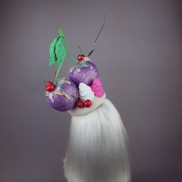 "Yum Yum" Giant Glittered Cherries Hat