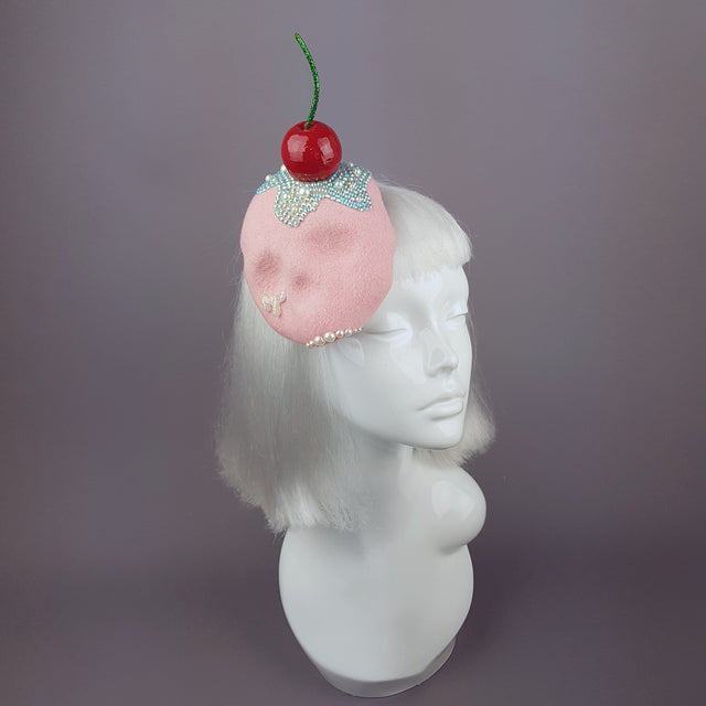 "Crema" Crystal Skull Cherry Hat
