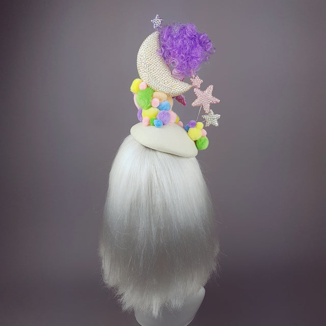 "Mermaid on the Moon" Crystal Pom Pom Hat