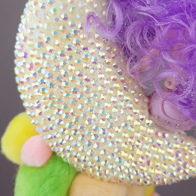 "Mermaid on the Moon" Crystal Pom Pom Hat