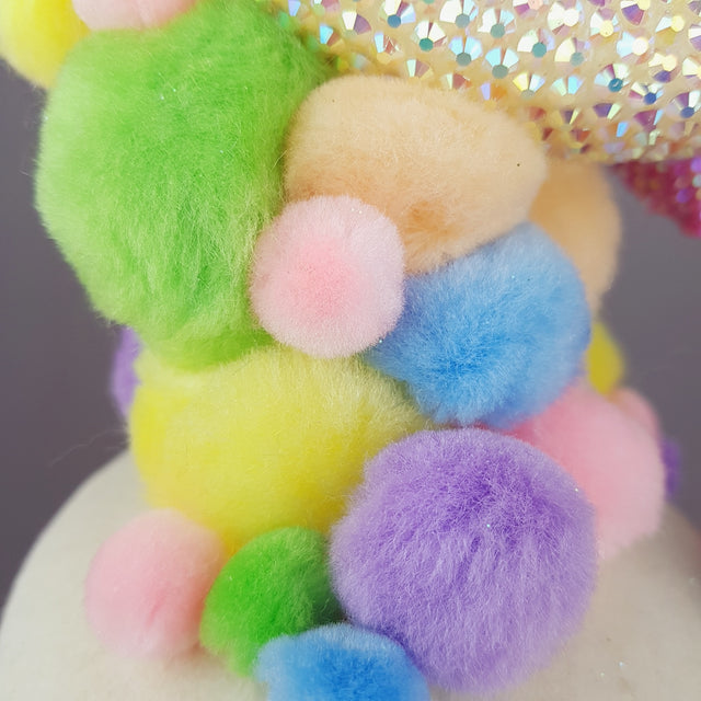 "Mermaid on the Moon" Crystal Pom Pom Hat