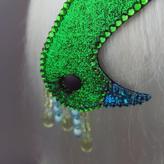 "Mayura" Vintage Style Peacock Hat