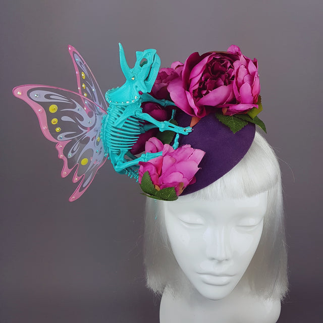 "Mariposa de Dinosaurio" Dino Fairy and Peonies Hat