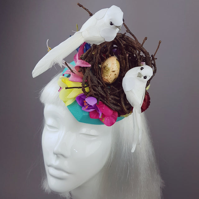"Le Tweet" Whimsical Bird's Nest Hat