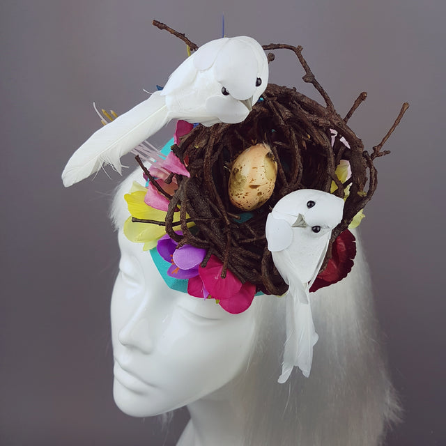 "Le Tweet" Whimsical Bird's Nest Hat