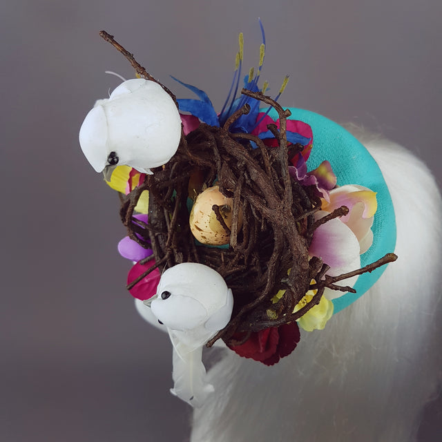 "Le Tweet" Whimsical Bird's Nest Hat