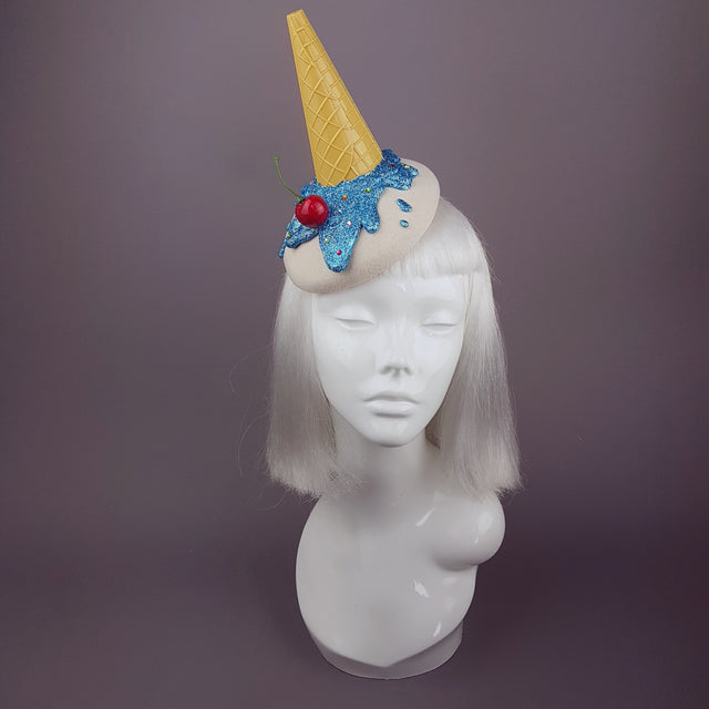 "Caído" Surreal Glitter Dropped Ice Cream Hat