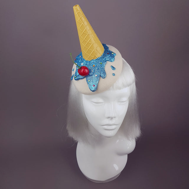"Caído" Surreal Glitter Dropped Ice Cream Hat