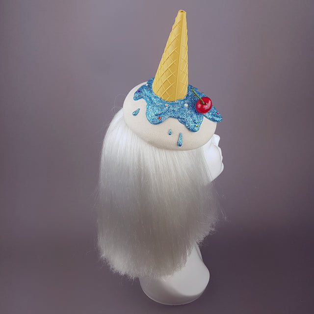 "Caído" Surreal Glitter Dropped Ice Cream Hat