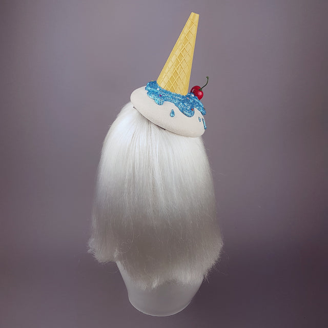 "Caído" Surreal Glitter Dropped Ice Cream Hat