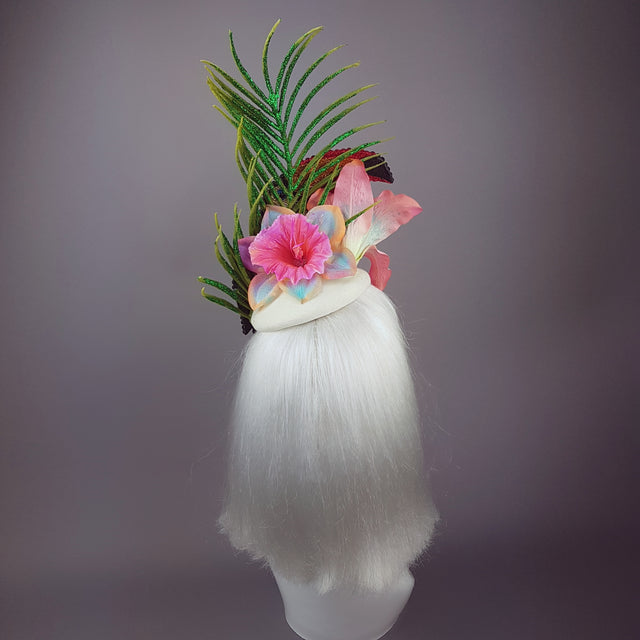 "Costa Rica" Toucan Tropical Flower Hat