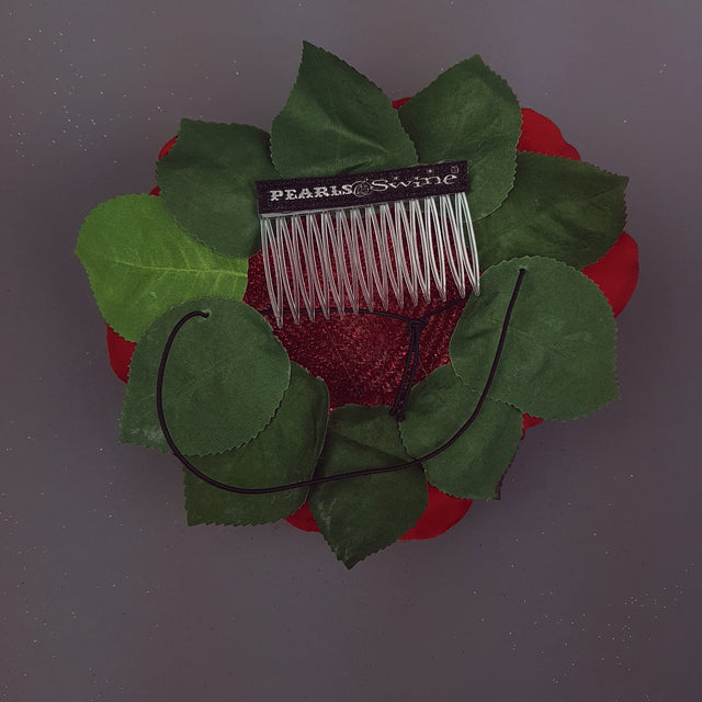 "Enchantment" Gothic Red Rose Heart Hat