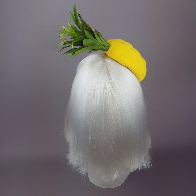 "Sweet & Sour" Unique Yellow Pineapple Hat
