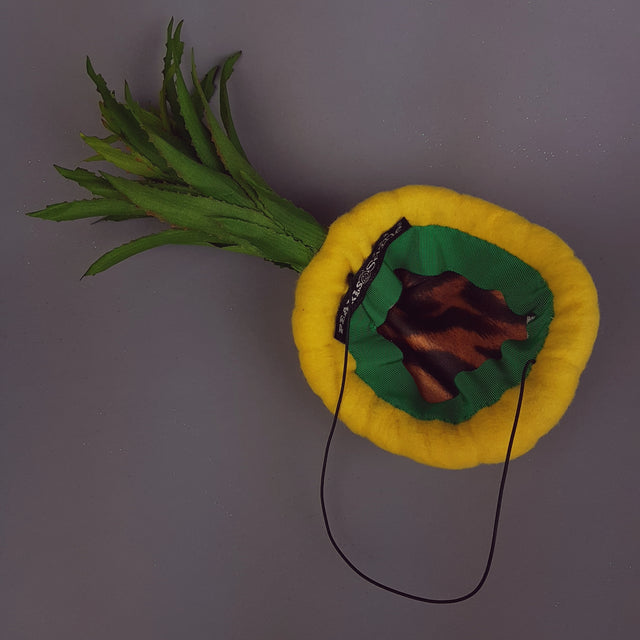 "Sweet & Sour" Unique Yellow Pineapple Hat