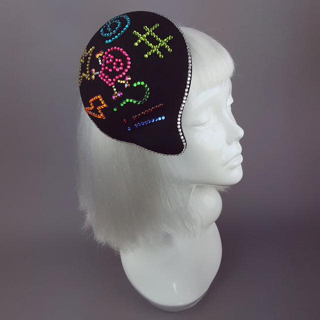 "Sacré Bleu" Diamante Speech Bubble Hat