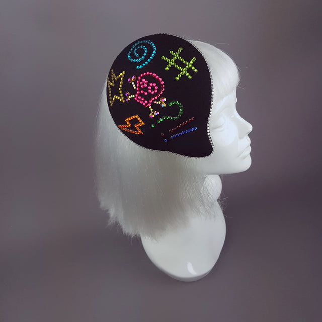 "Sacré Bleu" Diamante Speech Bubble Hat