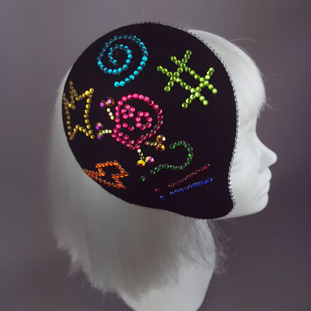 "Sacré Bleu" Diamante Speech Bubble Hat