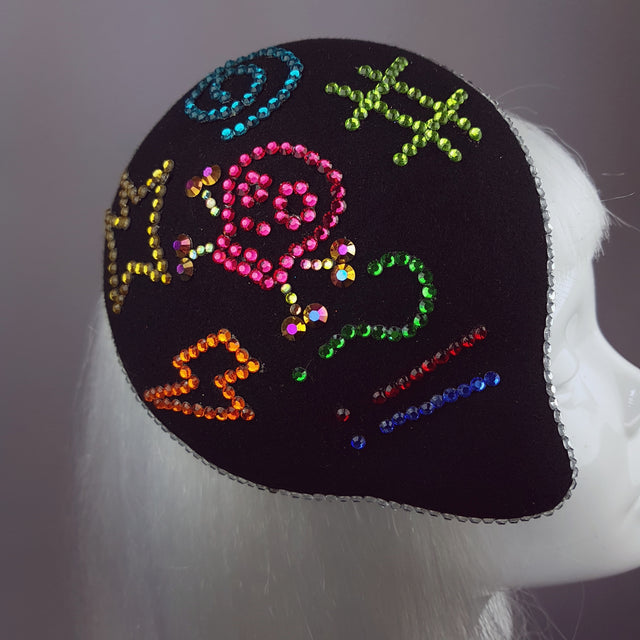 "Sacré Bleu" Diamante Speech Bubble Hat