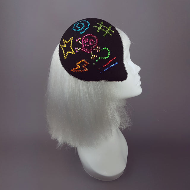 "Sacré Bleu" Diamante Speech Bubble Hat