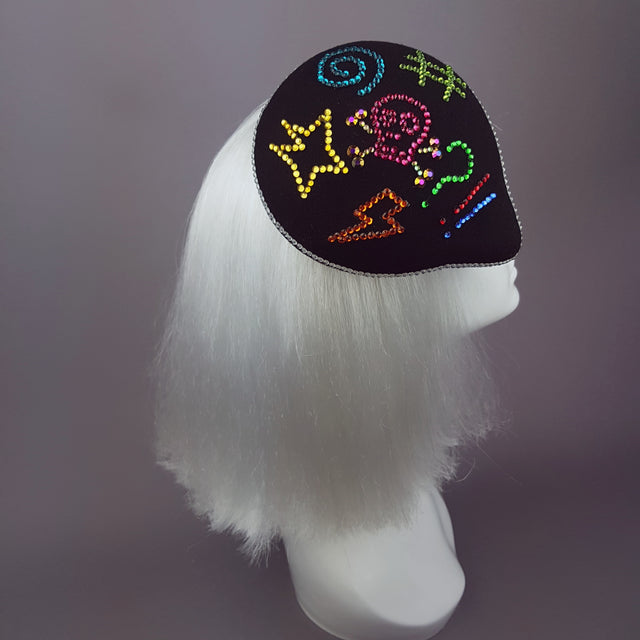 "Sacré Bleu" Diamante Speech Bubble Hat