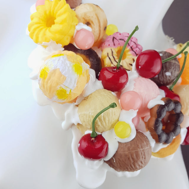 "Pudding" Biscuits & Cherries Neckpiece