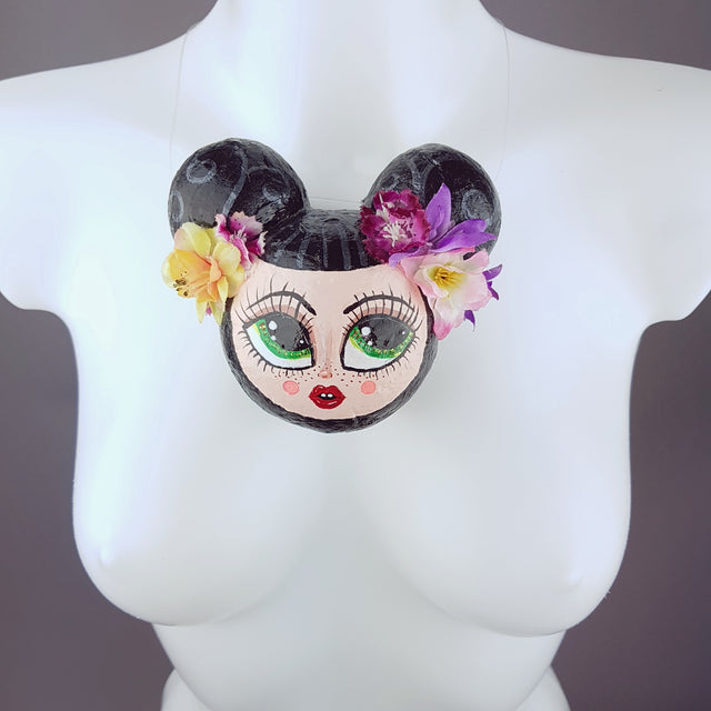"Lulu" Doll Face Necklace