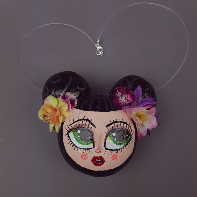 "Lulu" Doll Face Necklace