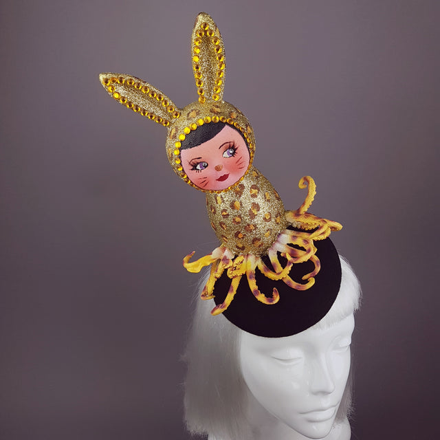 "Mélange" Golden Doll Face Octopus Hat