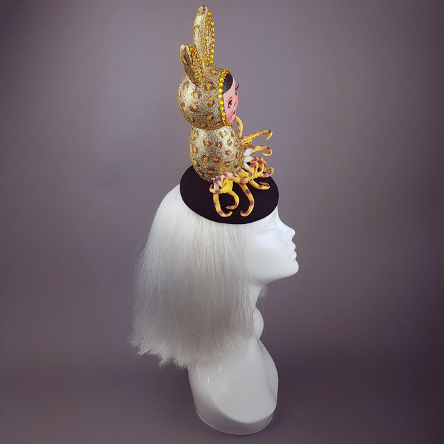 "Mélange" Golden Doll Face Octopus Hat