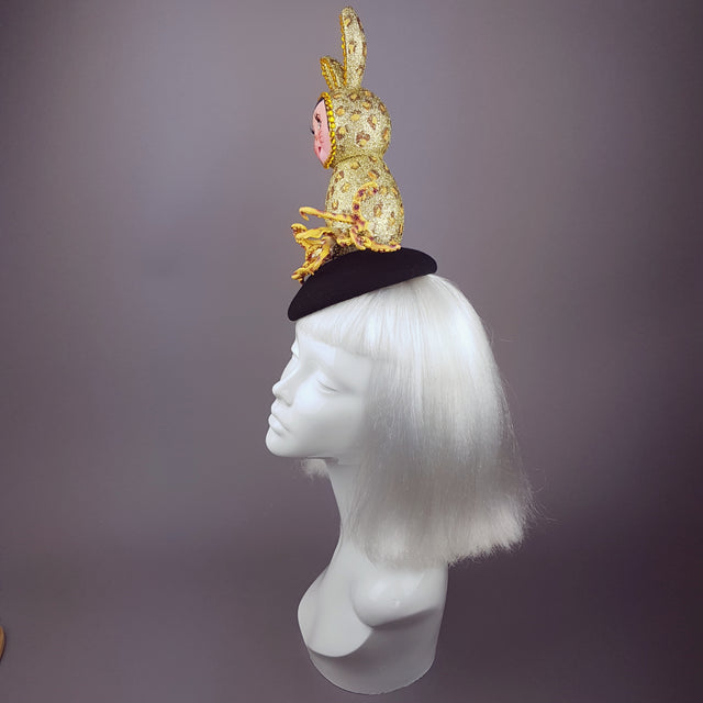 "Mélange" Golden Doll Face Octopus Hat