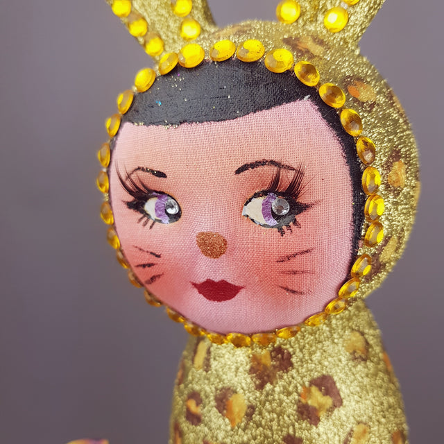 "Mélange" Golden Doll Face Octopus Hat