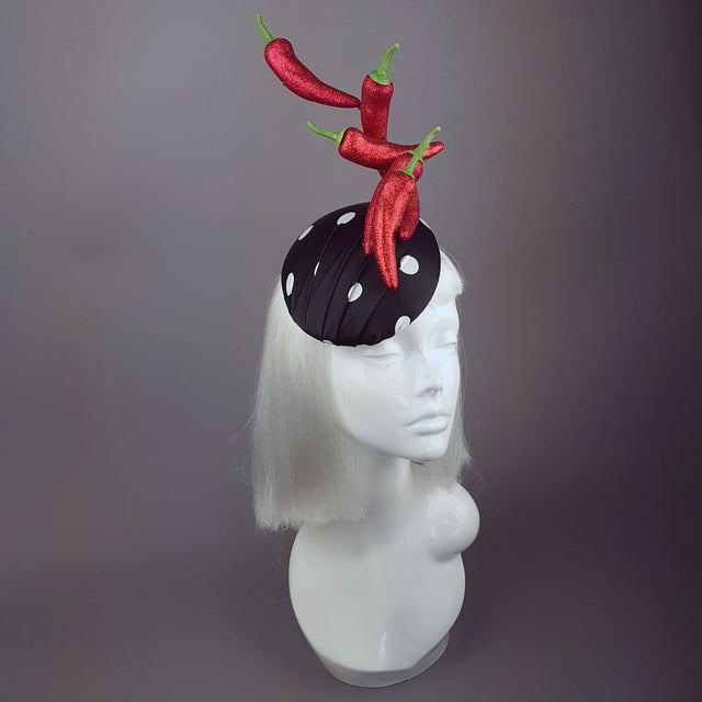 "Some Like It Hot" Chilli & Polka-Dot Hat