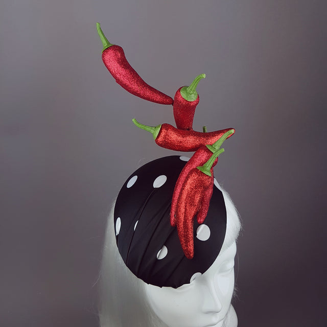 "Some Like It Hot" Chilli & Polka-Dot Hat