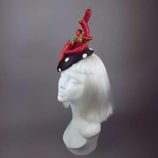 "Some Like It Hot" Chilli & Polka-Dot Hat