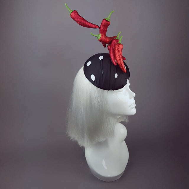 "Some Like It Hot" Chilli & Polka-Dot Hat