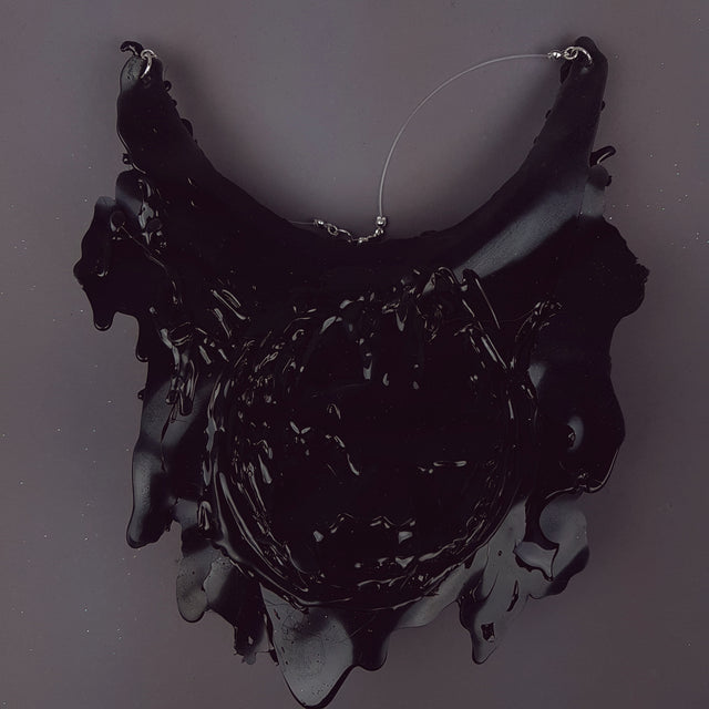 "Mechanical Heart" Deep Purple Filigree Neckpiece