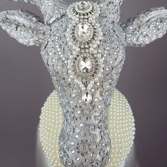 "Out of the Mist" Jewel encrusted Stag Hat