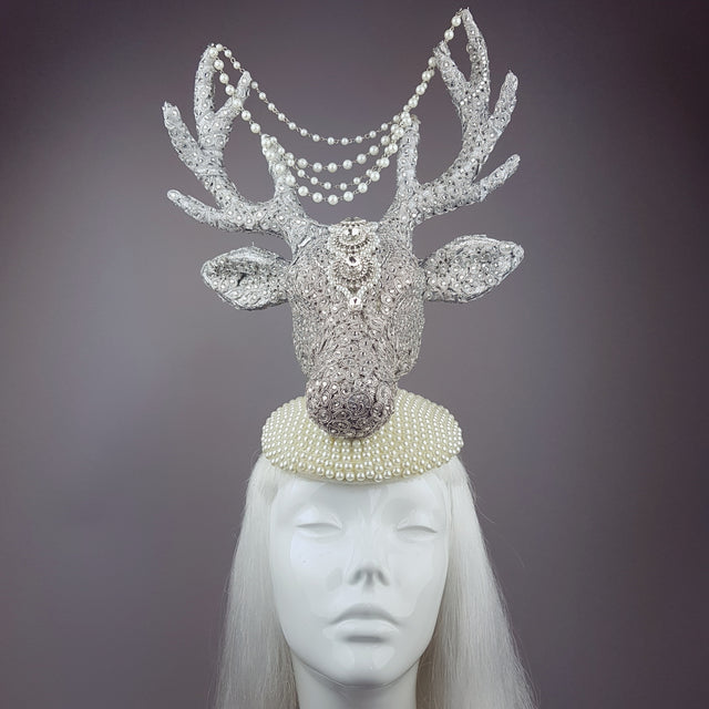 "Out of the Mist" Jewel encrusted Stag Hat