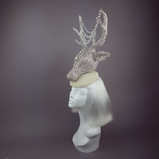 "Out of the Mist" Jewel encrusted Stag Hat